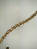 Pave ribbon style diamond bracelet