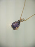 Amethyst teardrop pendant.